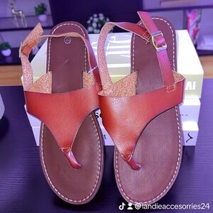 Elegant Brown Leather Sandals